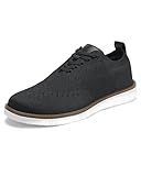 KESCOO Men's Casual Dress Shoes Comfortable Oxfords Fashion Business Footwear Mesh Walking Sneakers, Black 13