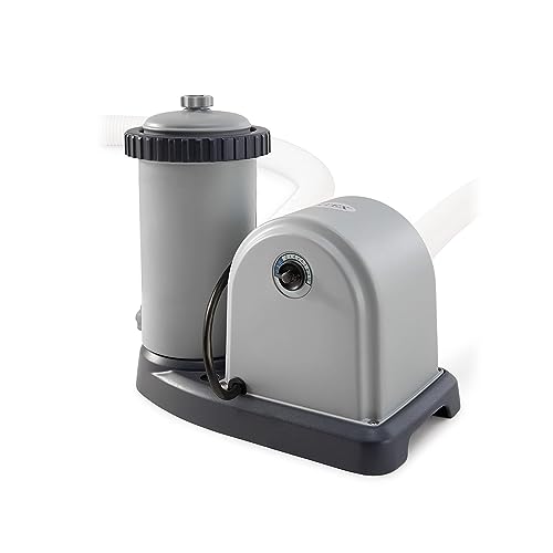 Intex Krystal Clear Cartridge Filter Pump - Pool Kartuschenfilteranlage - OPTIMO 636T 28636GS Grau / Schwarz 1100 M3/HR