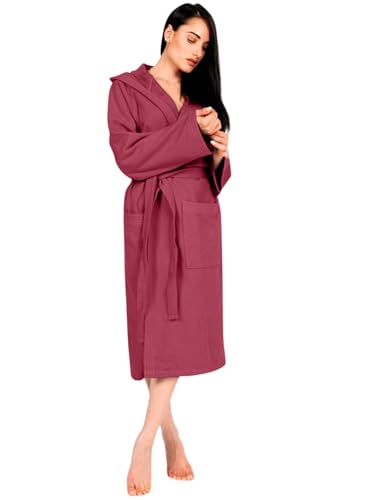 o-day Renato Balestra - Albornoz microfibra unisex, capucha, bolsillos, cinturón, viajes, piscina, gimnasio, ligero, suave