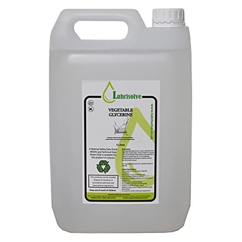 5 litres Vegetable Glycerine EP/USP Grade, Non-GMO, Colourless & Odourless (5 litres) Cover