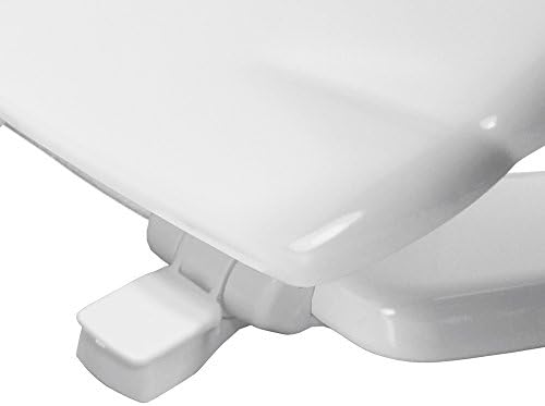 BEMIS Shell White Moulded Wood Toilet Seat | WC seat That Will not Loosen and fits Most Toilets | Ultra-fix | Water-Based Paint for Easy Clean | Easy and Quick Installation