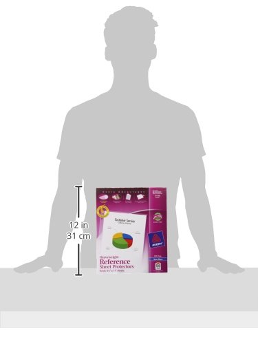 Image of Avery Clear Heavyweight Sheet Protectors, Non-Glare, Easy Load, 100 Document Protectors (74102)