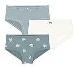 Lot de 3 culottes fille taille haute en côte 1x1, une matière douce, légère et ultra confortable.