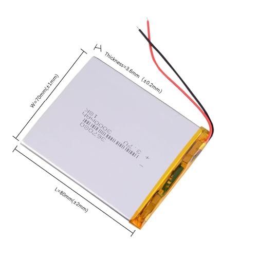Batería 407080 de 3,7 V soluciona problemas de carga en tablets 2