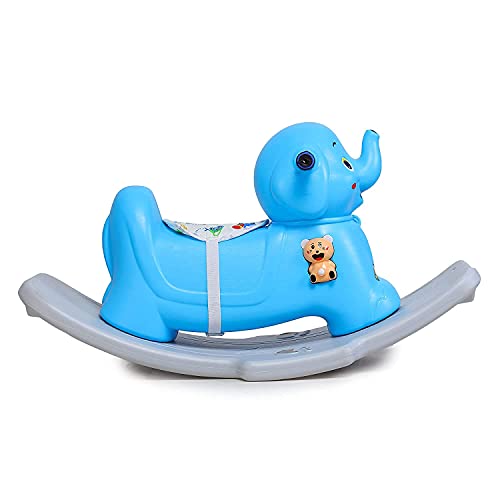 Image of PoPo Toys Murphy Rocker (Blue)| Rocker for Kids Birthday Gift for Kids /Boys /Girls /Rocker with Musical & Lightning Toy | Cute Character