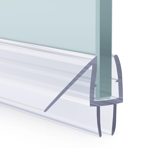 AmazerBath 3PCS Shower Door Bottom Seal for 1/4 Inch Glass - (15.75 Inches x 3), 3 Section Segmented...