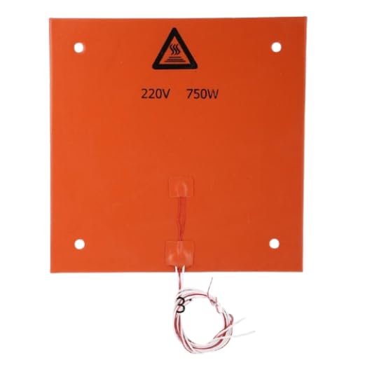 Cama caliente de silicona Almohadilla Eléctrica Esterilla térmica de alta temperatura (750W 31x31CM)