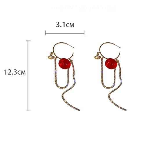 Boucles d'oreilles rétro pompon en diamant argent 925 le charme poétique