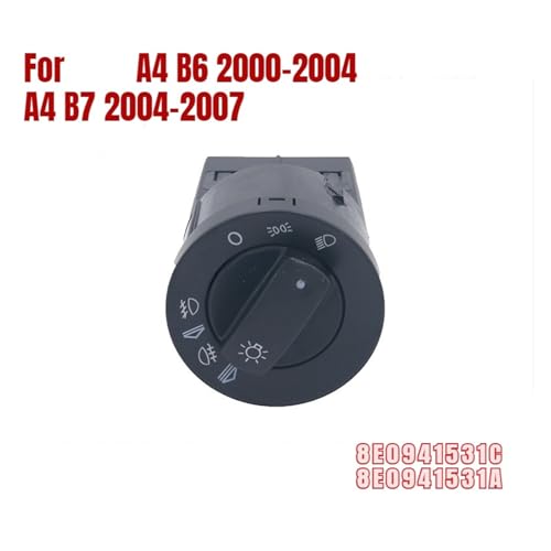 Interrupteur de phare auto avec kit bouton antibrouillard 8E0941531C pour A4 B6