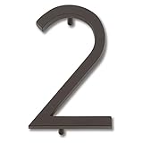 Atlas Homewares AVN2-O Modern Avalon House Number, Two, Aged Bronze
