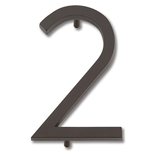 Atlas Homewares AVN2-O Modern Avalon House Number, Two, Aged Bronze
