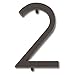 Atlas Homewares AVN2-O Modern Avalon 4.5-Inch No. 2 House Number, Oil Rubbed Bronze