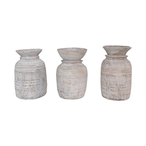 Creative Co-Op Found Wood Decorative Jug, 14