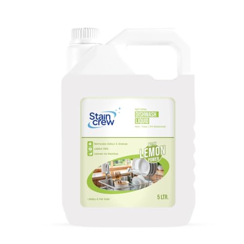 Image of Dishwash Liquid | Non-Toxic | Ph Balanced | LABSA Free | Eco-Friendly | with 2X Foaming | Powerful Grease Cleaner | Leaves No Residue (5L Jar)