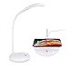 Produktbild MIKLL LED-Schreibtischlampe mit kabellosem Ladegerät, kabelloses Ladegerät für alle Qi Smartphones Einstellbare, fürsorgliche Tischlampe Dimmbare USB-Ladeschreibtischlampe mit kabellosem Ladegerät