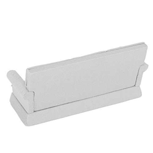 Germerse Puppenhaus Fancy Couch, Wohnzimmermöbel Puppenhaus Sofa 1/12 Scale Puppenhaus Sofa, Holz Kinder für Kinder(Gray) – Bild 8