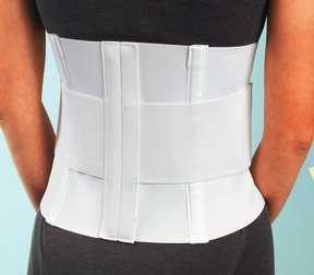 DJO 79-89008 Procare Double-Pull Sacro-Lumbar Support, White, X-Large, 43" - 46" Size, 10" Length