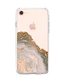 Casery White & Gold Agate Phone Case for iPhone 8/7/6/6s I7H-1006