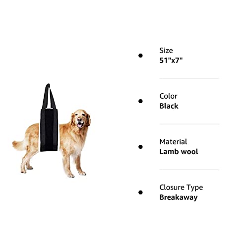 Hnyg 30-120 Lbs Large Dog Sling For Rear Legs Helps Elderly Dogs With Reduced Mobility, Dog Support K9 Dog Lift Harness, Dog Lifter For Arthritis Acl Rehabilitation Rehab, 7" X 51" #TOP6