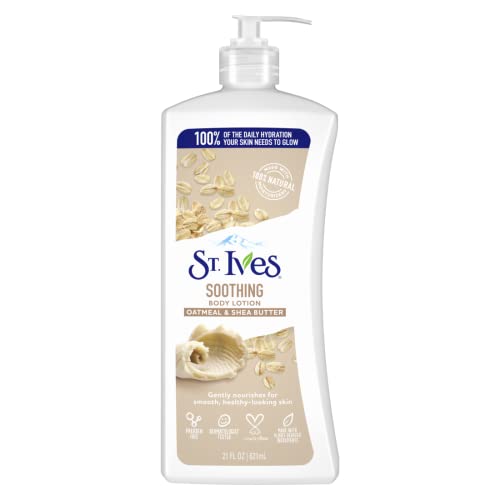 St. Ives Soothing Hand And Body Lotion Moisturizer For Dry Skin Oatmeal And Shea Butter Made With 100 Percent Natural Moisturizers, 21 Fl Oz (Pack Of 4) #TOP1