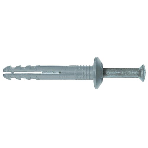 Produktbild fischer Nageldübel N 6 x 40/7 P K Pilzkopf und Kunststoffnagel; mit Schraube Reale Inhaltsmenge: 50 C62|Dübellänge: 40 mm|fischer Nagelschraube: 4 x 45 mm