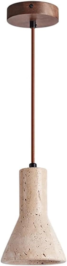 HYJAUSXB Modern Nordic Industrial Marble Chandelier,E27 Base Head Hanging Light,Creative Japanese Wabi-sabi Pendant Light,Indoor Adjustable Height
