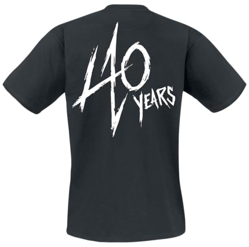 Metallica 40th Anniversary Songs Logo Hombre Camiseta Negro L