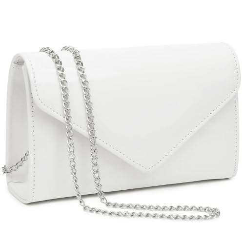 Image of Dasein Women's Vegan Leather Evening Bag Clutch Purse Formal Handbag