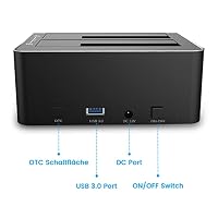 RSHTECH Aluminium USB 3.0 Dualschacht Festplatten Docking Station, RSH-DS01 – Ansicht 6