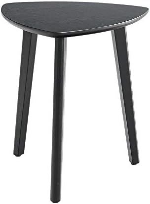 Telephone Table, Simple Modern Triangular Sofa Side Table,Living Room Telephone Table,Ash Side/Accent Table -3 Legs (Color:Black,Size:17.5119.68in)