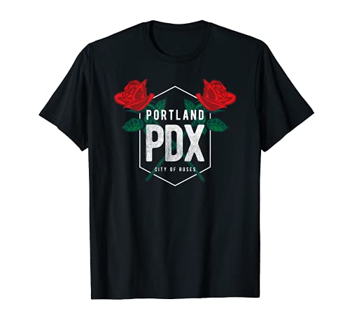 Portland Oregon Badge PDX Portland Squad Pacific Wonderland T-Shirt