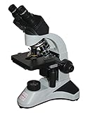 Radical 1500x Binocular Medical Clinical Doctor Laboratory Microscope w Semi Plan Optics, LED w Battery Backup & Slide Kit