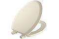Mayfair Cameron Biscuit Toilet Seat, Non Slip Heavy Duty Wood, Easy Clean, Elongated