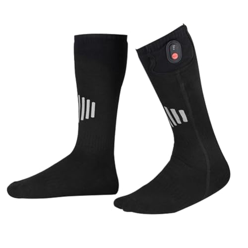 Yuattory - Calcetines calefactores de nieve de invierno con batería calcetines calefactores calcetines de esquí con calefacción de nieve de invierno calcetines con función de calentamiento duradero