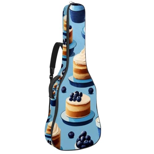 Housse de guitare acoustique contre les chocs et la pluie - Grand étui bleu