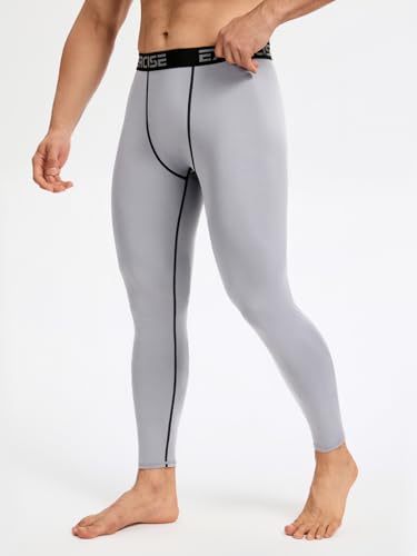 4 Packs Thermal Underwear for Men Long Johns for Men Thermal Base Layer Mens Fleece Lined Compression Pants3