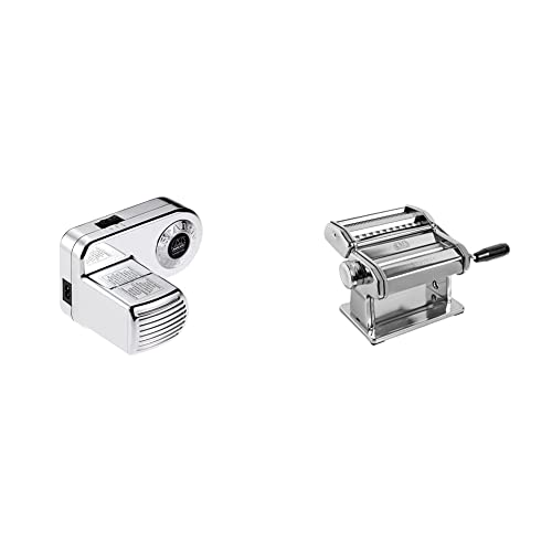 Marcato Pastadrive-Motor, Silber/Schwarz, PD-220V & Classic Nudelmaschine Atlas 150