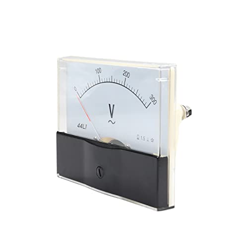 Image of Heyiarbeit AC 0-300V Analog Panel Voltage Gauge 44L1 Volt Meter for Voltage Measurement Devices 1Pcs