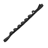 Daisy Chain Rope, Nylon Sling for Carabiner Storage Outdoor Lanyard Muntaineering Climbing Sling Accessories (52cm Black)