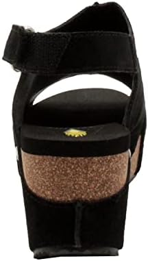VOLATILE Women's Wedge Sandal, Black, 8 | Image 2