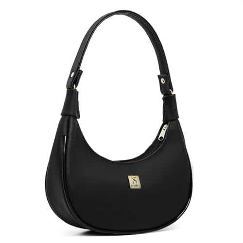 Santucci, Bolsa Meia Lua Feminina Tote De Ombro Pequena Sofisticada