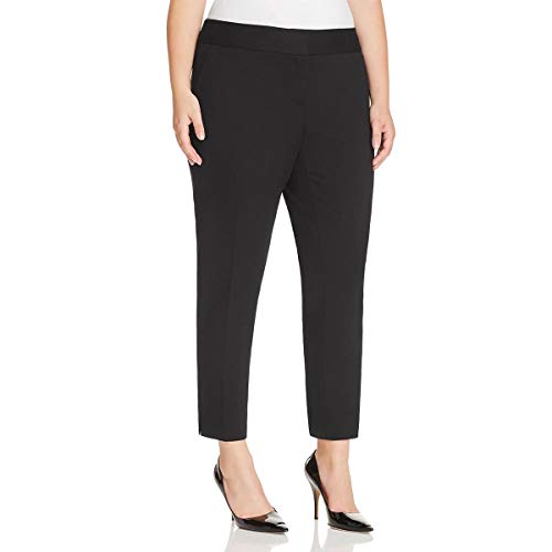 Vince Camuto Womens Plus Slim Leg Ankle Slim Pant Black 24W