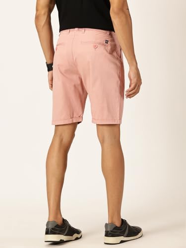 Image of Thomas Scott Men's | Solid | Mid Rise | Light Weight | 100% Cotton | Casual | Chino | Shorts for Men