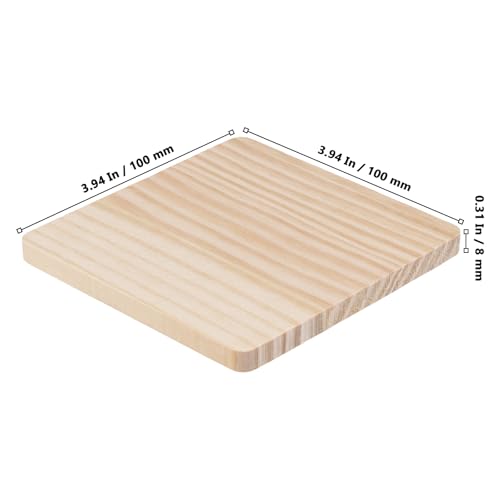 Dessous de verre en bois isolant pour boissons chaudes et froides en lot de 30 pièces durables - 3