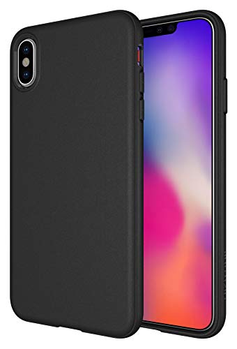 Diztronic iPhone Xs Max Case, Full Matte Soft Touch Slim-Fit Flexible TPU Case for Apple iPhone Xs Max (Matte Black)