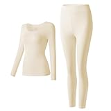 [Potente efecto de mecha]: el sistema de absorción de la ropa térmica para mujer absorbe el sudor rápidamente y te mantiene seco y ligero. La mezcla perfecta de comodidad, calor, resistencia a la extensibilidad. Puedes seguir un estilo de vida activo en cualquier momento o al aire libre