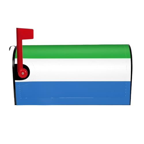 Copertura impermeabile per cassetta delle lettere con magneti bandiera Sierra Leone stampa cassetta delle lettere coperture per cassette postali 53 x 45 cm