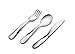 Alessi Giro Kids Collection UNS06S3 , Juego de Cubiertos para Niños Para los Primeros Almuerzos Solos, Acero Inoxidable 18/10, Acero