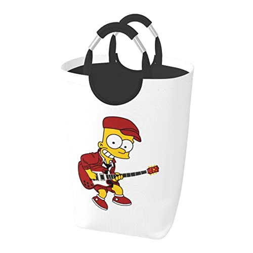 ザ・シンプソンズランドリーバスケット ランドリーかご 大容量50L 洗濯かご 折りたたみ ランドリー収納 収納ボックス 撥水加工 布製 雑貨収納 持ち手付き収納袋