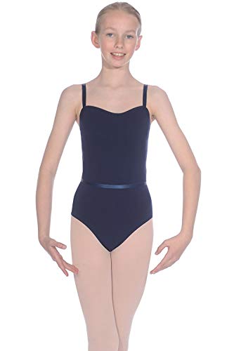 Roch Valley - Maillot de algodón para Mujer con cinturón, Talla L, Color Azul Marino